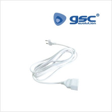 Prolongador 2m 10A 2x0,75mm Blanco GSC C1/20