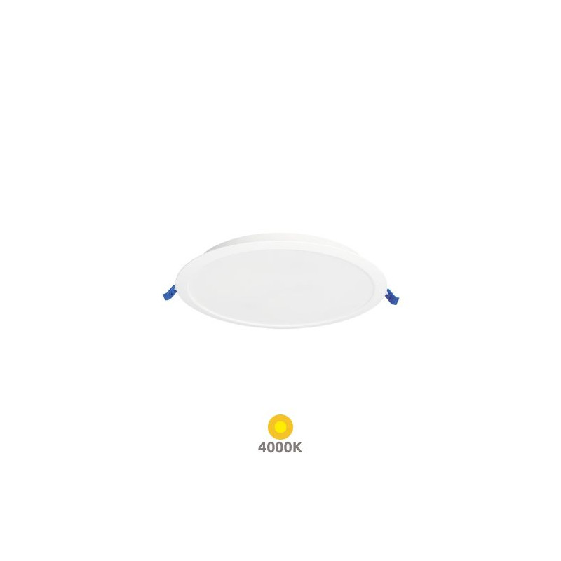 Downlight LED Redondo EMPOTRABLE 18w 4000K 1620Lm Marco Blanco 220x27mm Belur GSC