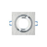 Aro cuadrado basculante Aluminio GU10 Incluido 90mm Empotramiento 75mm GSC C10/100