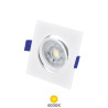 Aro cuadrado basculante Blanco LED 7w 4000K 600Lm 85x85mm empotramiento 70mm diámetro Cumbo GSC