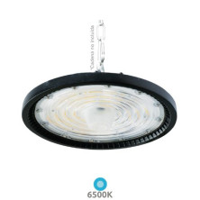 Campana Industrial LED 150w 6500K 21000Lm Ajustable ángulo apertura 60,90,120 grados Negro Titas GSC