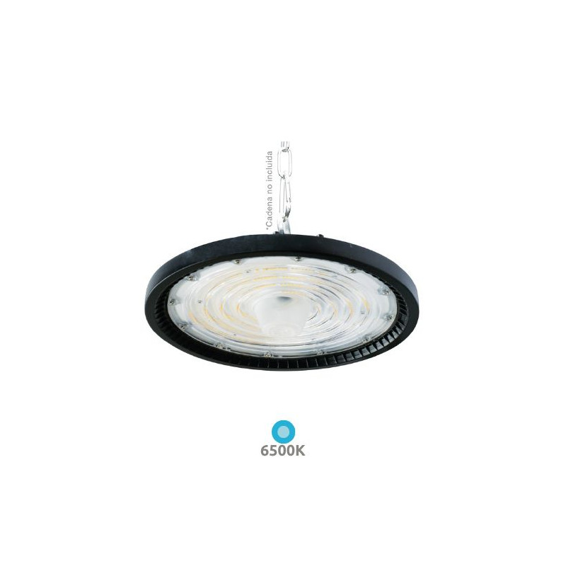Campana Industrial LED 200w 6500K 28000Lm Ajustable ángulo apertura 60,90,120 grados Negro Titas GSC
