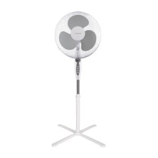 Ventilador de pie con temporizador 45W Diámetro 43cm Blanco Makena NIAROS