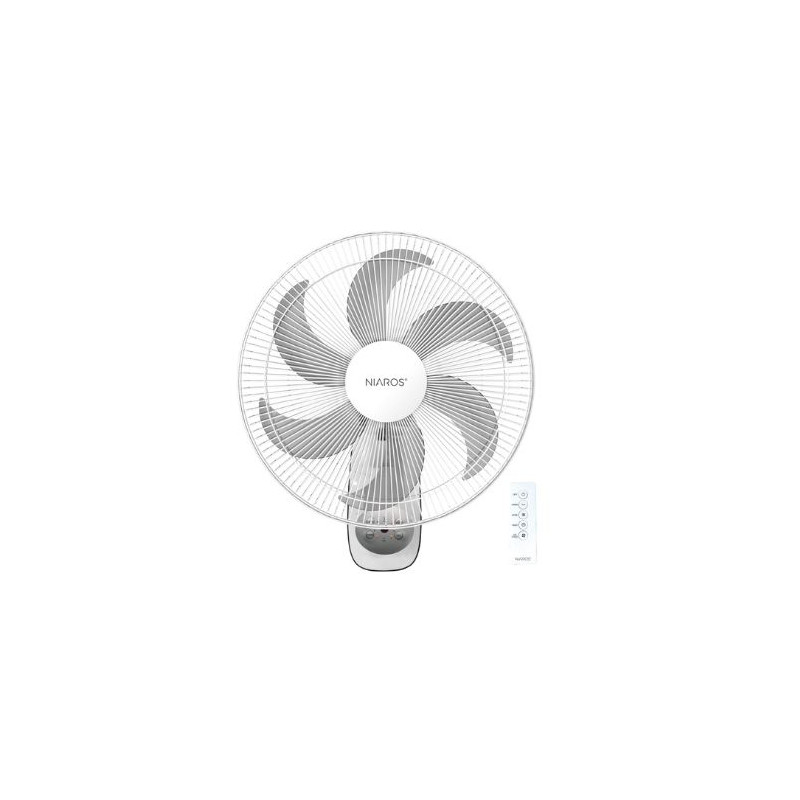 Ventilador de pared 70W Diámetro 43cm Blanco Nyota NIAROS