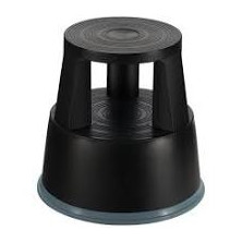 Taburete polipropileno giratorio STEP negro SVELT