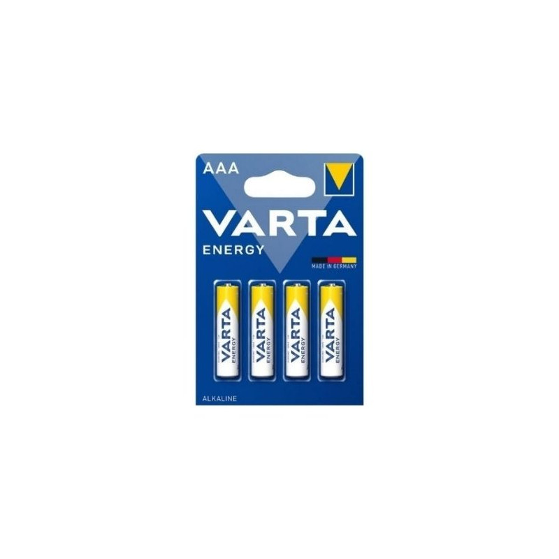 Pila Alcalina AAA LR03 1,5v Energy Blíster 4 pilas VARTA