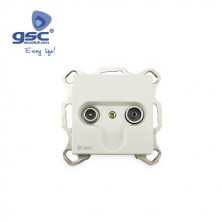 Mecanismo empotrar Serie GAMMA Base TV Blanco GSC C10/100