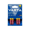 Pila Alcalina AAA LR03 1,5v Max Power Blíster 4 pilas VARTA