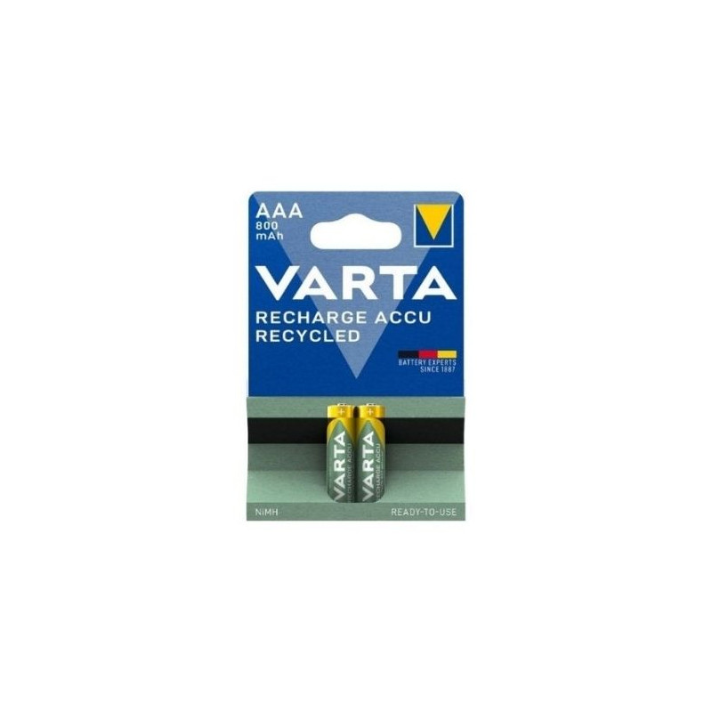 Pila Recargable AAA 1,2v 800 mAh Blister 2 pilas VARTA