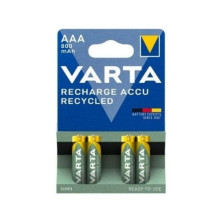 Pila Recargable AAA 1,2v 800 mAh Blister 4 pilas VARTA