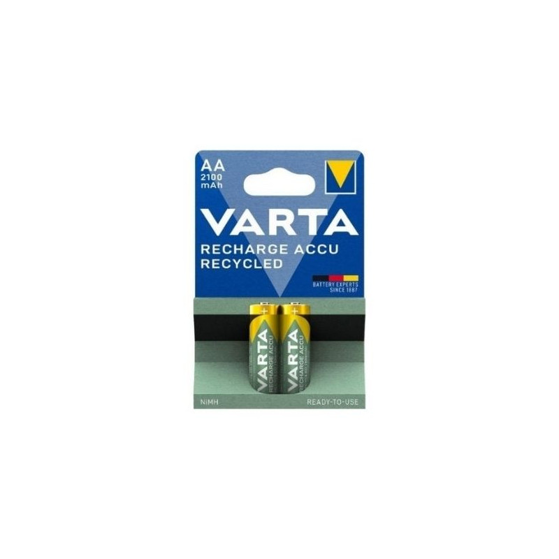 Pila Recargable AA 1,2v 2100 mAh Blister 2 pilas VARTA