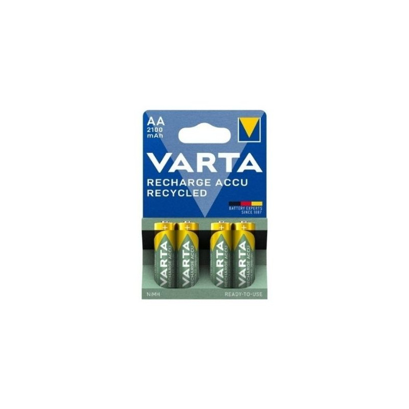 Pila Recargable AA 1,2v 2100 mAh Blister 4 pilas VARTA