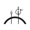 Cable USB Tipo A a 3 en 1 Lighting / Micro USB / Tipo C - 2m VARTA