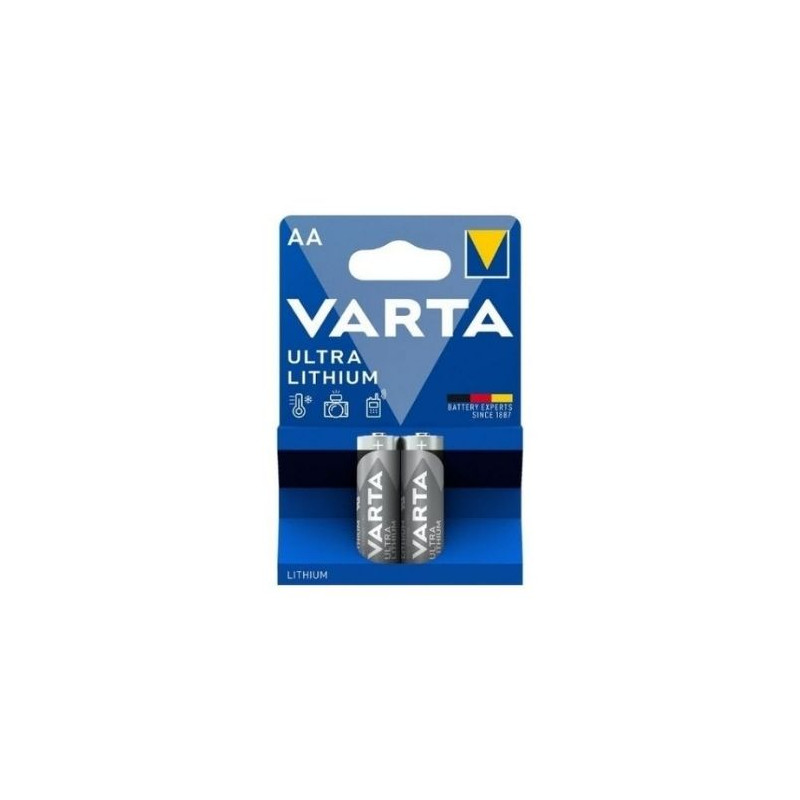 Pila Litio AA 1,5v Profesional Blister 2 pilas VARTA