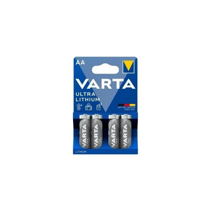 Pila Litio AA 1,5v Profesional Blister 4 pilas VARTA