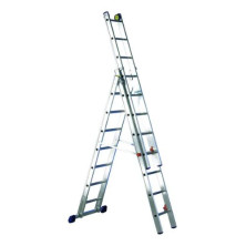 Escalera 3 tramos 10+11+11 peldaños Luxe EN131 SVELT