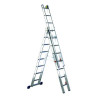 Escalera ALUMINIO transformable 3 tramos 10+11+11 peldaños 8,50 m. extendida LUXE SVELT