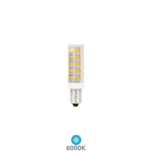 Bombilla E14 Tubular LED 4,8w 6000K 530Lm 65x16mm diámetro (Puede utilizarse para neveras) GSC