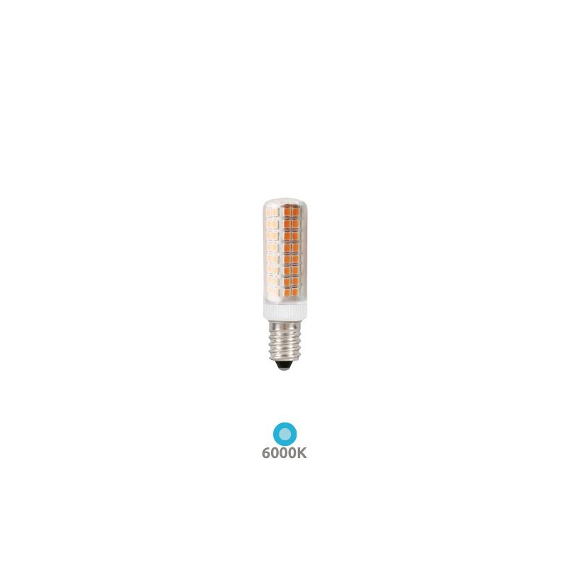 Bombilla E14 Tubular LED 7w 6000K 820Lm 68x19mm diámetro GSC