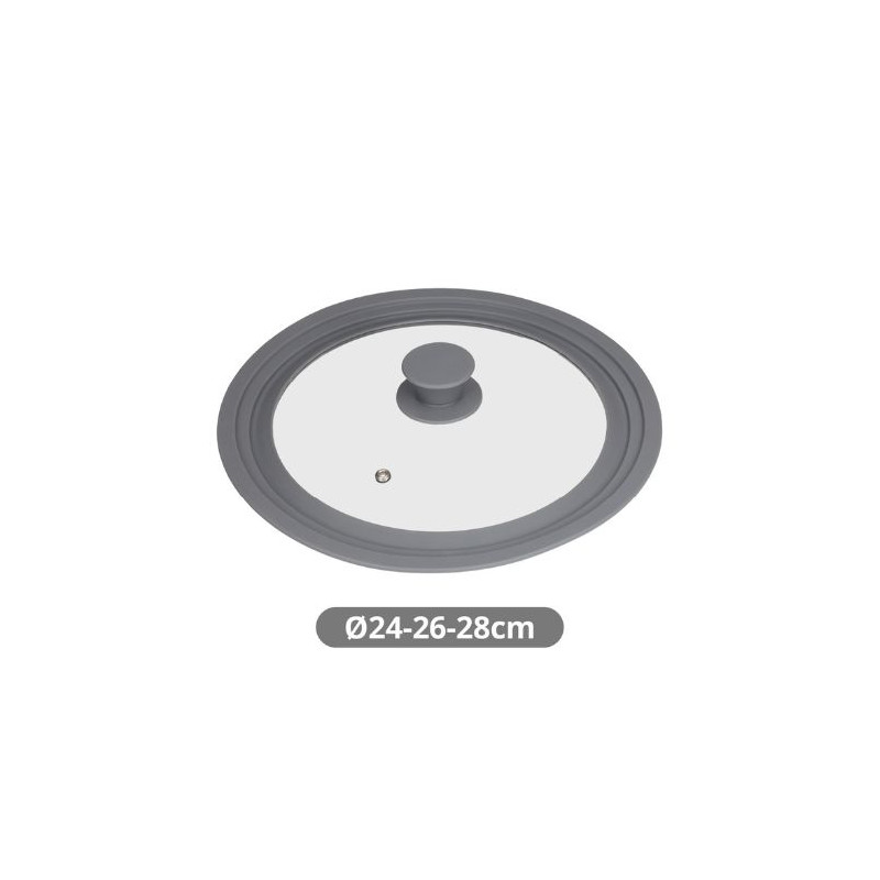 Tapa universal de silicona para ollas y sartenes 24 - 26 - 28 cm VASSARY