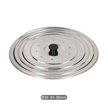 Tapa universal acero inoxidable para ollas y sarténes Diámetro 32 - 34 - 36 cm VASSARY