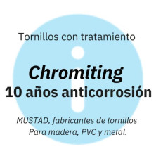 El tratamiento CHROMITING garantiza 10 años anticorrosión