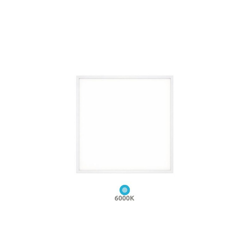 Panel LED Cuadrado 40w 6000K 4200Lm EMPOTRABLE Marco Blanco 60x60cm Ubari GSC