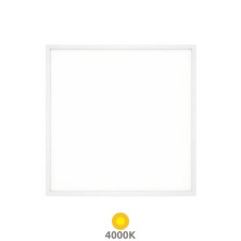 Panel LED Cuadrado 36w 4000K 4000Lm EMPOTRABLE Marco Blanco 60x60cm MACE SILVER