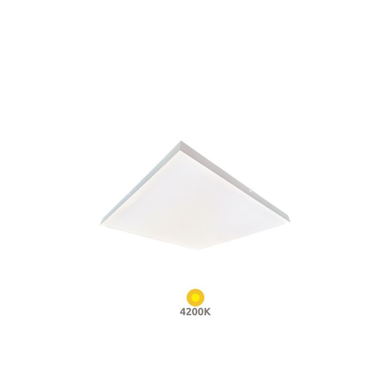 Panel LED Cuadrado 40w 4200K 4200Lm SUPERFICIE Marco Blanco 60x60cm Borna GSC