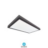 Panel LED Rectangular 60w 6000K 6000Lm SUPERFICIE Marco Negro 120x60cm Kisongo GSC C1/6