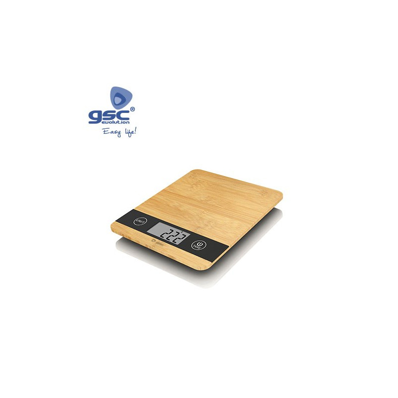 Bascula de cocina Bambu 5 kg GSC C1/12