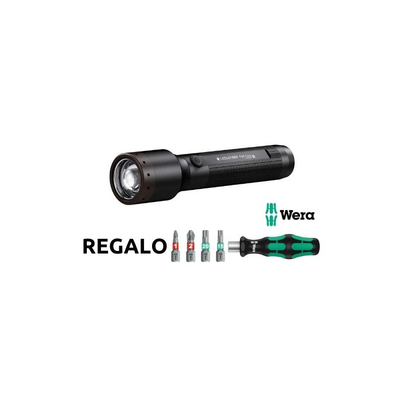 Linterna P6R CORE RECARGABLE Li-ion 3,7V 900Lm LEDLENSER+Regalo destornillador Wera ÚLTIMAS UNIDADES