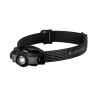 Linterna Frontal MH5 Negro y Gris 400Lm RECARGABLE LEDLENSER