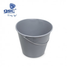 Cubo redondo plastico Gris 7L. GSC C1/24