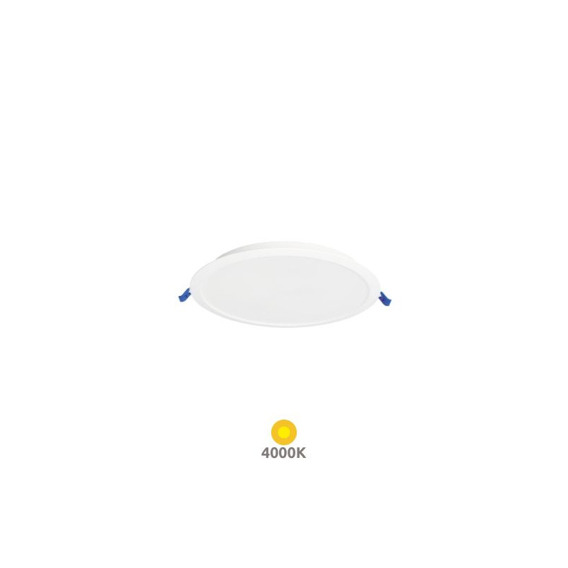Downlight LED Redondo EMPOTRABLE 9w 4000K 810Lm Marco Blanco 120x27mm Belur GSC