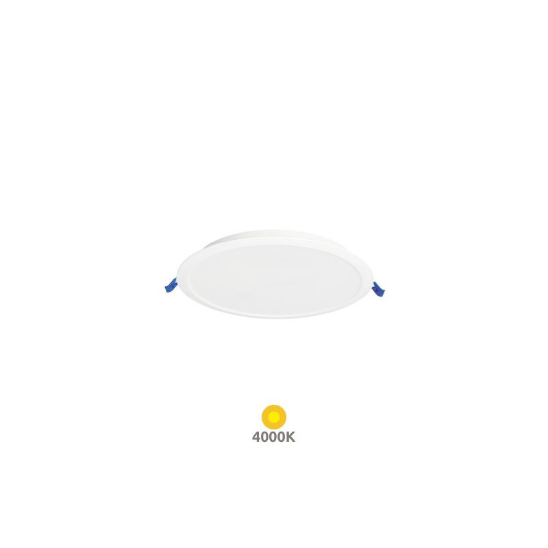 Downlight LED Redondo EMPOTRABLE 12W 4000K 1080Lm Marco Blanco 165x27mm Belur GSC
