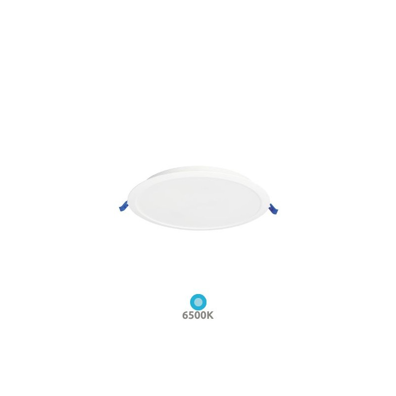 Downlight LED Redondo EMPOTRABLE 12W 6500K 1080Lm Marco Blanco 165x27mm Belur GSC