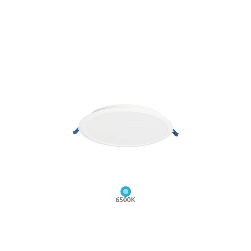 Downlight LED Redondo EMPOTRABLE 18w 6500K 1620Lm Marco Blanco 220x27mm IP20 Belur GSC