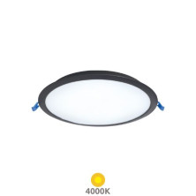 Downlight LED Redondo EMPOTRABLE 18w 4000K 1620Lm Marco Negro 220x27mm Belur GSC