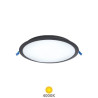 Downlight LED Redondo EMPOTRABLE 18w 4000K 1620Lm Marco Negro 220x27mm IP20 Belur GSC