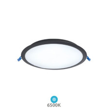 Downlight LED Redondo EMPOTRABLE 18w 6500K 1620Lm Marco Negro 220x27mm Belur GSC