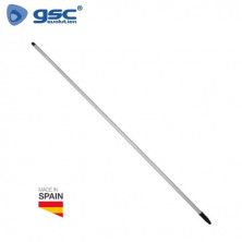 Palo para escoba / fregona universal titanio ergonomico 140 cm. blanco GSC C1/12