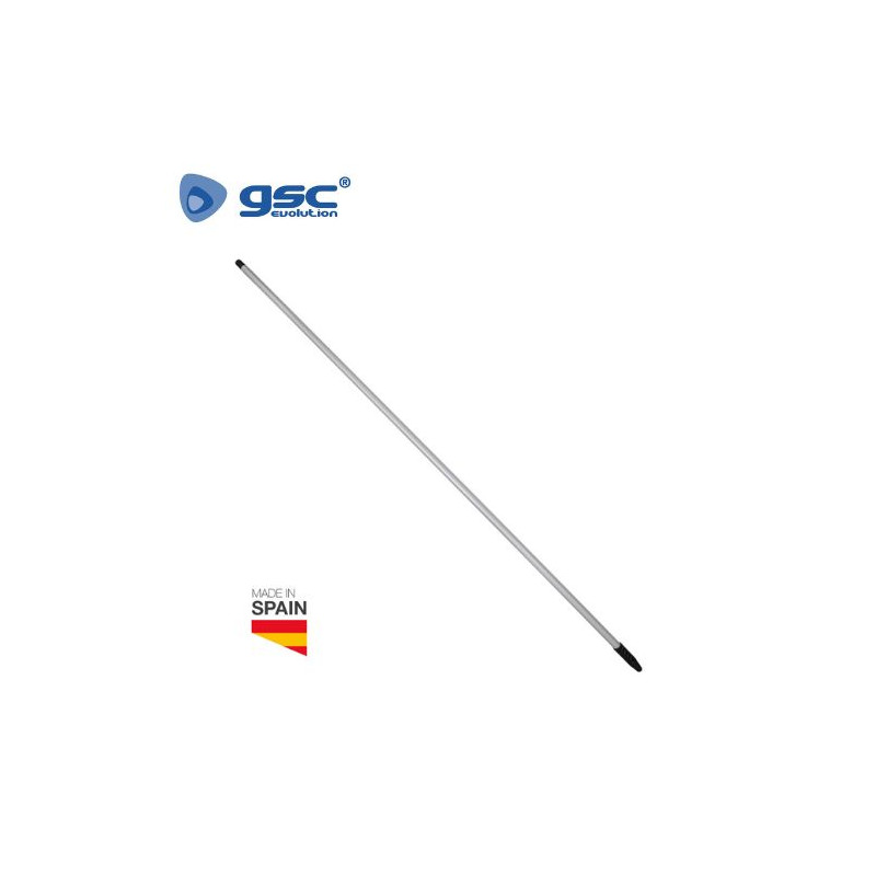 Palo para escoba / fregona universal titanio ergonomico 140 cm. blanco GSC C1/12